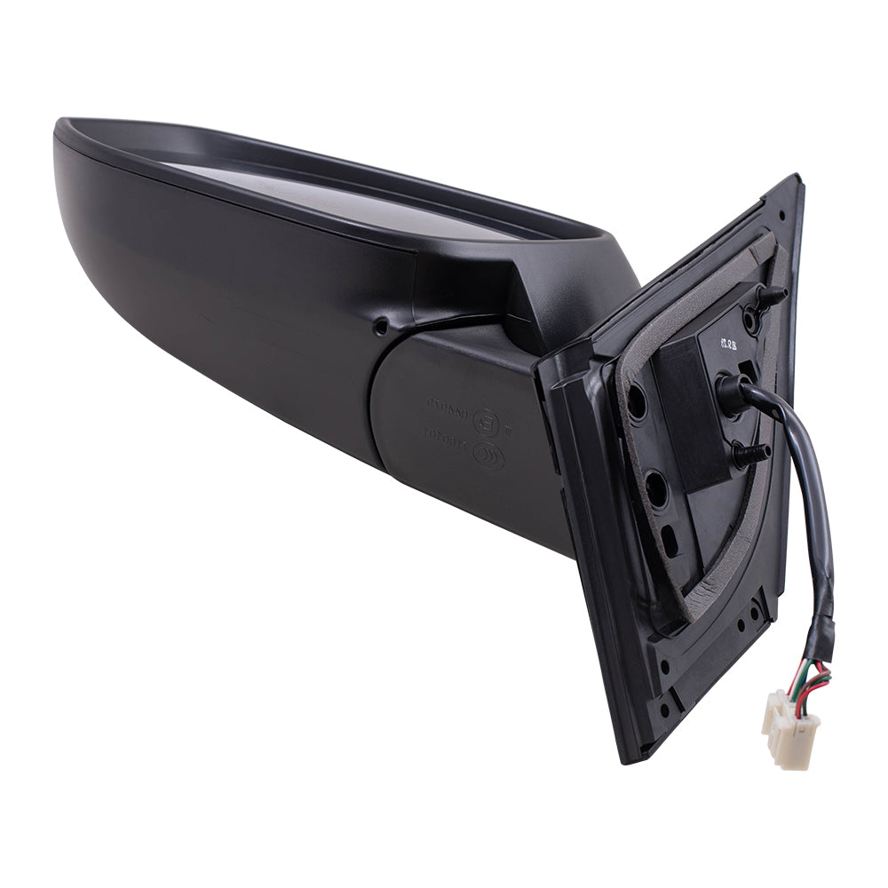 Brock Aftermarket Replacement Driver Left Power Mirror PTM Black With Heat-Signal-Blind Spot Detection Without Camera Compatible With 2015-2018 Toyota RAV4 North America Built From 11/2014