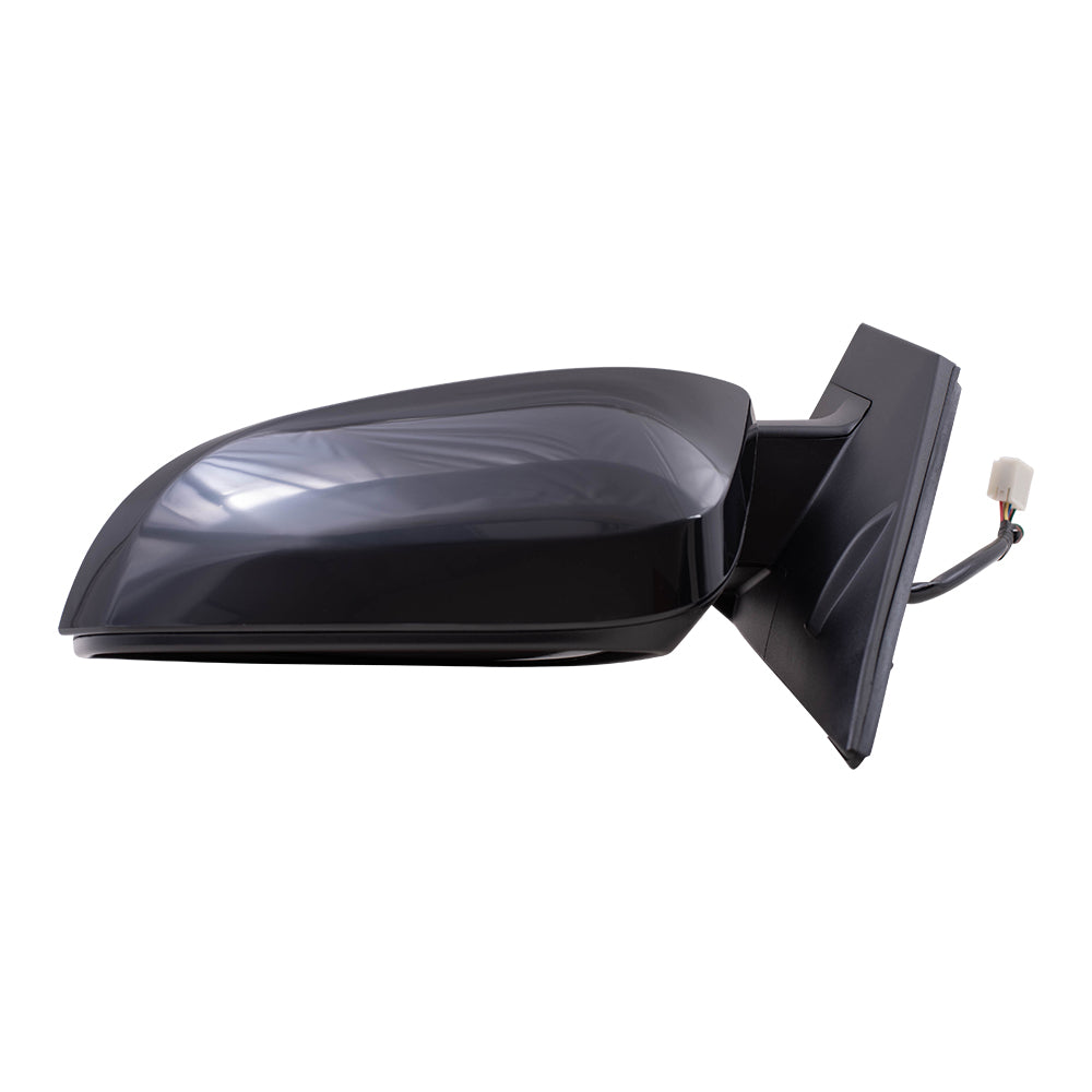 Brock Aftermarket Replacement Driver Left Power Mirror PTM Black With Heat-Signal-Blind Spot Detection Without Camera Compatible With 2015-2018 Toyota RAV4 North America Built From 11/2014