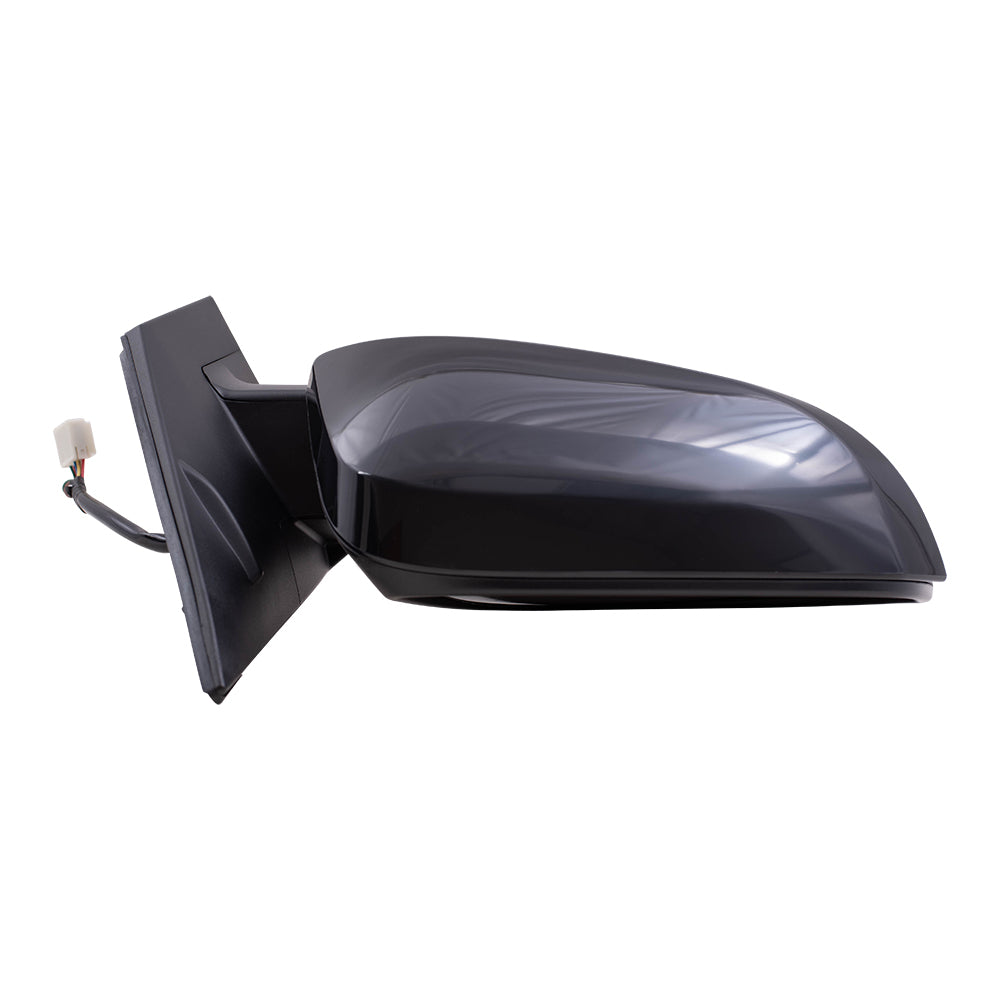 Brock Aftermarket Replacement Passenger Right Power Mirror PTM Black With Heat-Signal-Blind Spot Detection Without Camera Compatible With 2015-2018 Toyota RAV4 North America Built From 11/2014