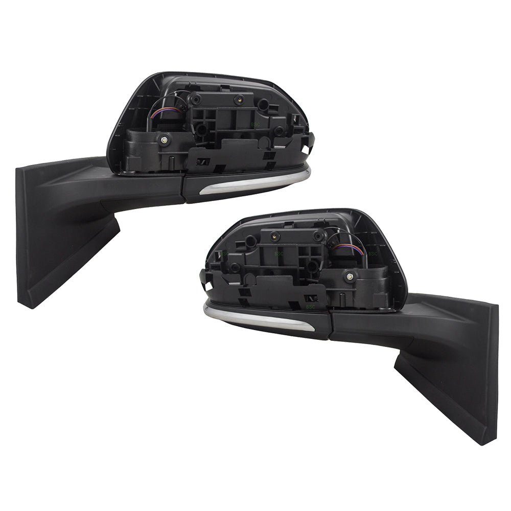 Brock Replacement Pair Set Power Side View Mirrors Heated Compatible with 16-18 Prius & Prime 87945-47060-C0 128-65526AR
