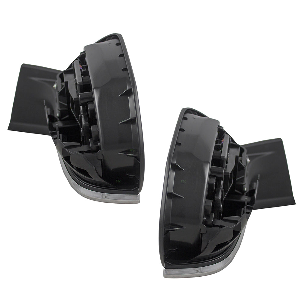 Brock Replacement Pair Set Power Side View Mirrors Heated Compatible with 16-18 Prius & Prime 87945-47060-C0 128-65526AR