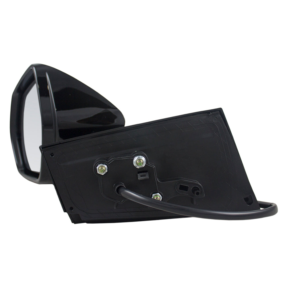 Brock Replacement Drivers Power Side View Mirror Heated Textured Base Ready-to-Paint Cap Compatible with 16-18 Prius & Prime