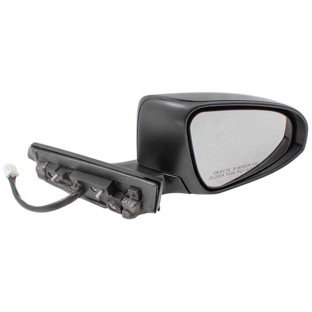 Brock Replacement Passengers Power Folding Side View Mirror Heated Signal Compatible with 2018 2019 C-HR 87910F4050 879150F911 TO1321364