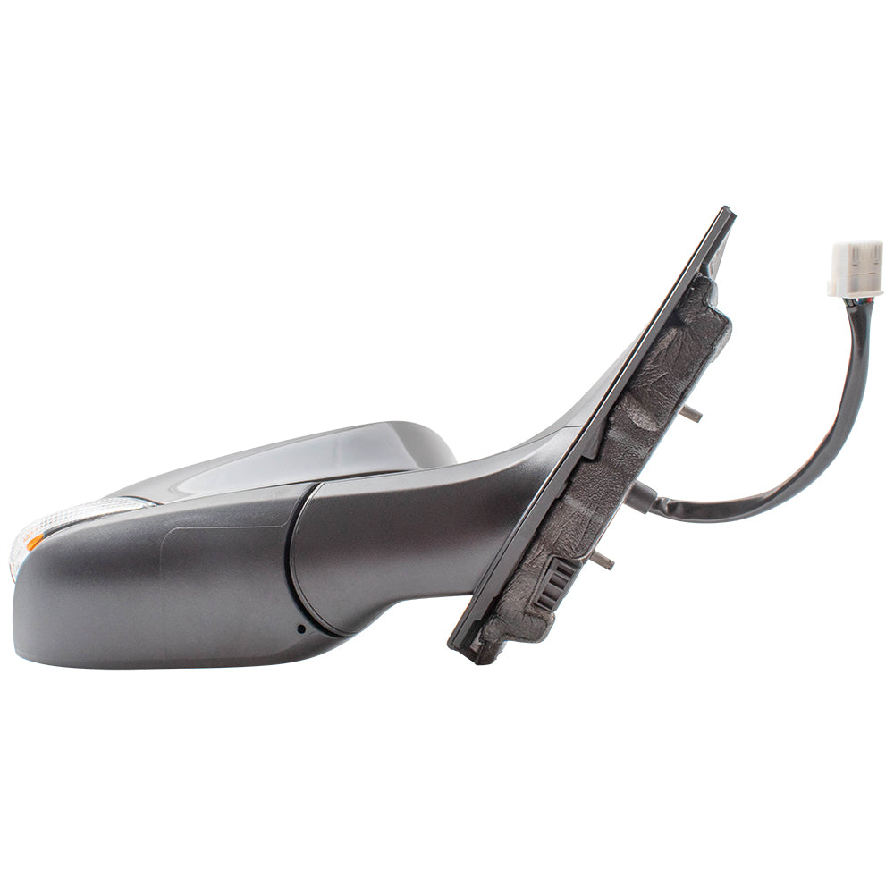 Brock Replacement Passengers Power Folding Side View Mirror Heated Signal Compatible with 2018 2019 C-HR 87910F4050 879150F911 TO1321364