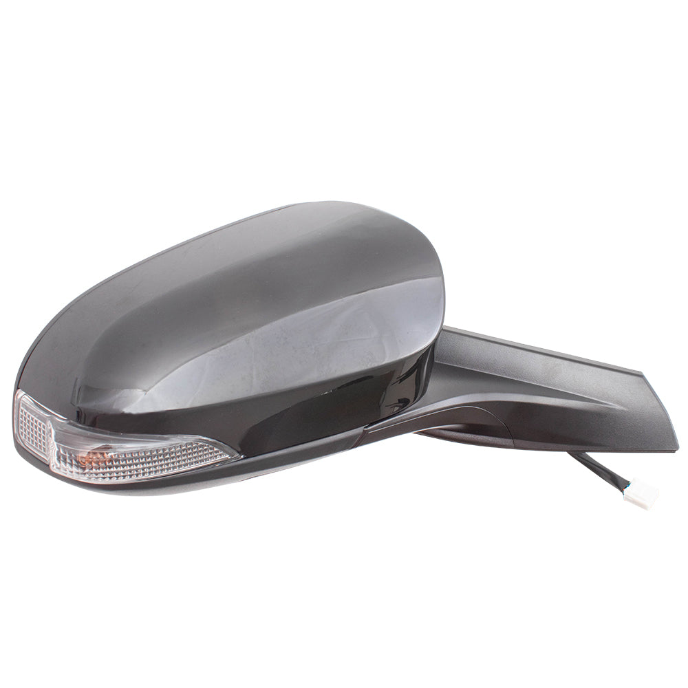 Brock Replacement Passengers Power Folding Side View Mirror Heated Signal Compatible with 2018 2019 C-HR 87910F4050 879150F911 TO1321364