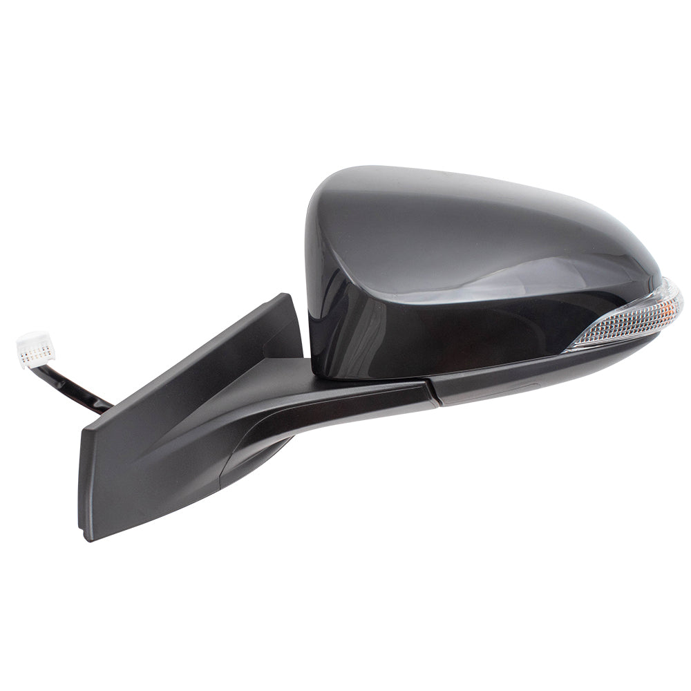 Brock Replacement Drivers Power Side View Mirror Heated Signal Manual Folding Compatible with 2018 2019 C-HR 87945-0F911 TO1320376