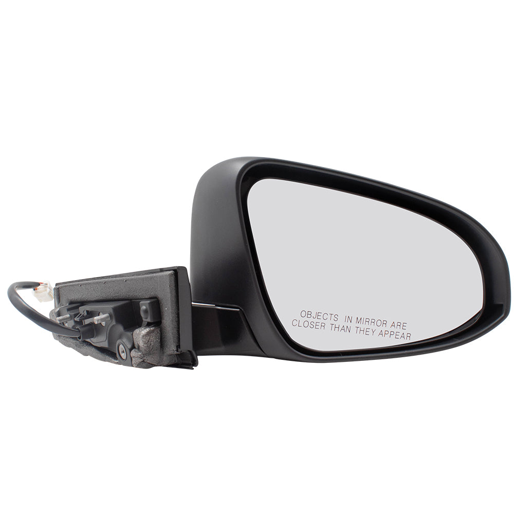 Brock Replacement Brock Passengers Power Side View Mirror Heated Signal Manual Folding Compatible with 2018 2019 C-HR 87915-0F911 TO1321376