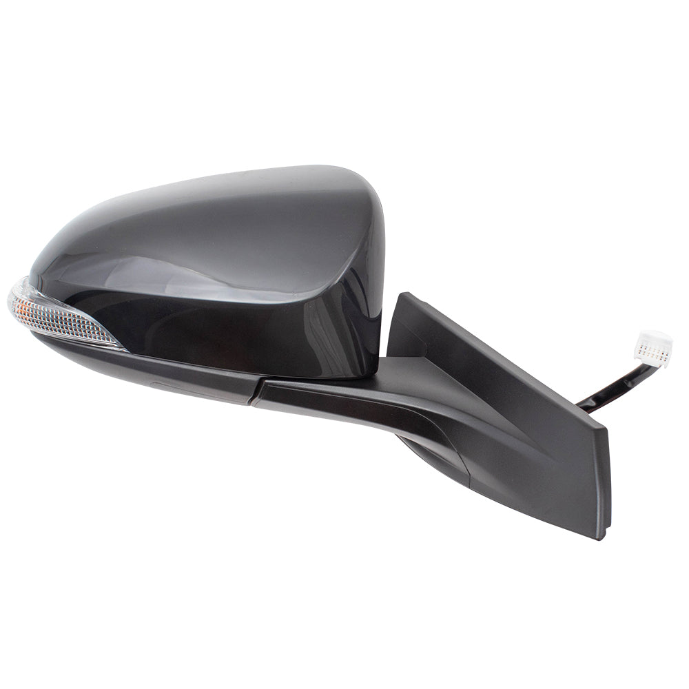 Brock Replacement Brock Passengers Power Side View Mirror Heated Signal Manual Folding Compatible with 2018 2019 C-HR 87915-0F911 TO1321376