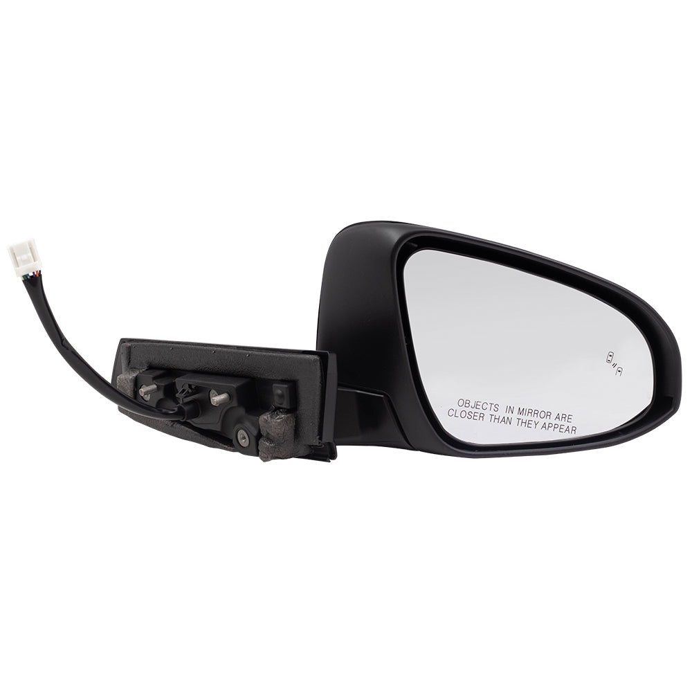 Brock Replacement Passengers Power Folding Heated Signal Blind Spot Detection Side View Mirror Compatible with 2018 C-HR 87910-F4060 87915-0F911 87910F4060 879150F911
