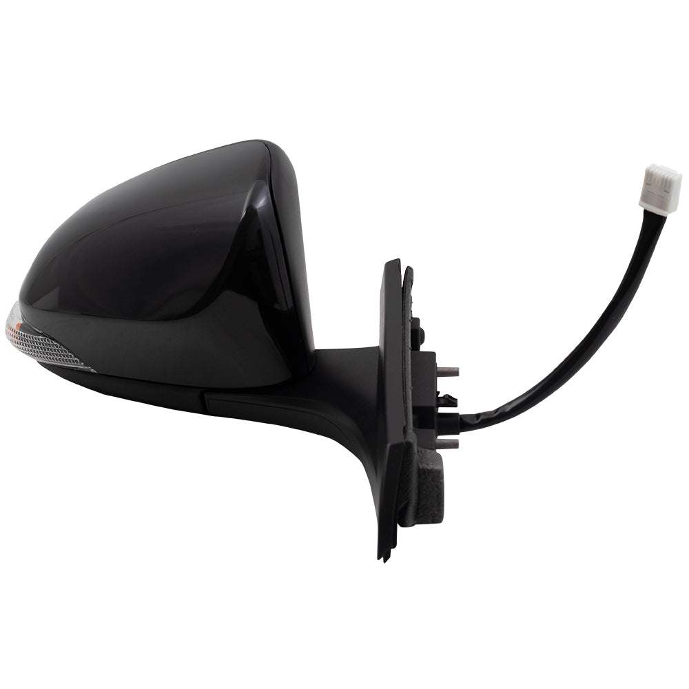 Brock Replacement Passengers Power Folding Heated Signal Blind Spot Detection Side View Mirror Compatible with 2018 C-HR 87910-F4060 87915-0F911 87910F4060 879150F911