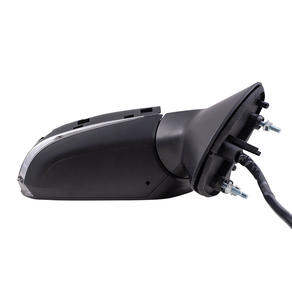 Brock Replacement Power Mirrors Paint to Match Black with Heat, Signal, Blind Spot Detection and Memory without Camera and Auto Dim Compatible with 2019-2020 Toyota Avalon