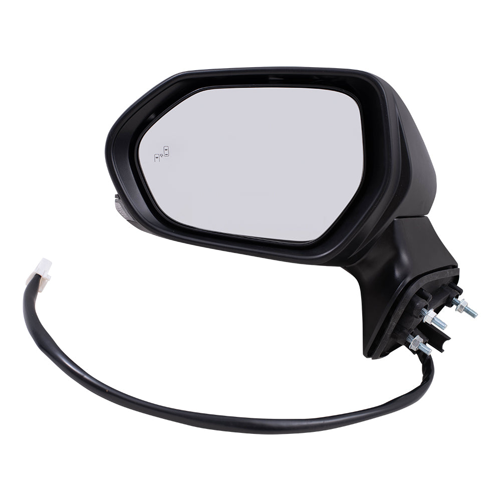 Brock Replacement Driver Side Power Mirror Paint to Match Black with Heat, Signal, Blind Spot Detection and Memory without Camera and Auto Dim Compatible with 2019-2020 Avalon 2019-2020 Avalon Hybrid