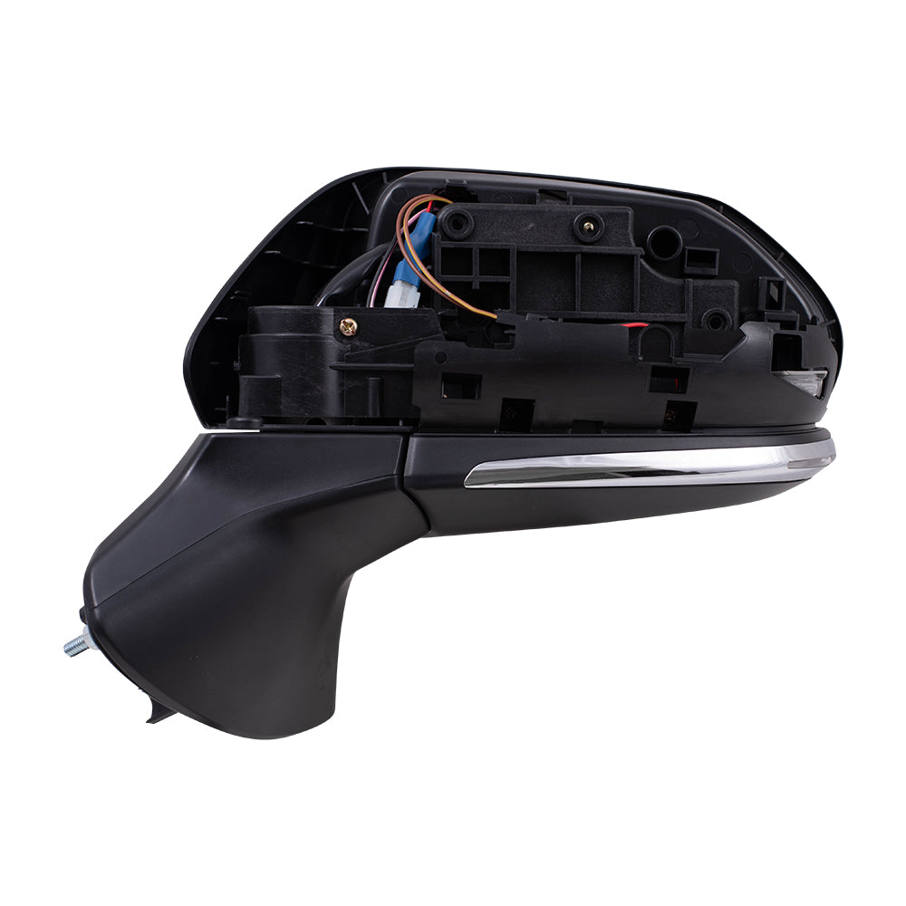 Brock Replacement Driver Side Power Mirror Paint to Match Black with Heat, Signal, Blind Spot Detection and Memory without Camera and Auto Dim Compatible with 2019-2020 Avalon 2019-2020 Avalon Hybrid