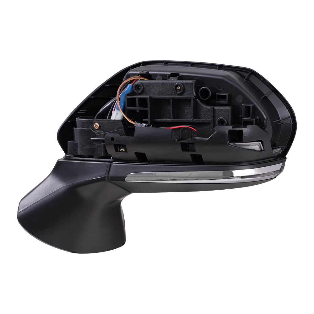 Brock Replacement Driver Side Power Mirror Paint to Match Black with Heat, Signal, Blind Spot Detection and Memory without Camera and Auto Dim Compatible with 2019-2020 Avalon 2019-2020 Avalon Hybrid
