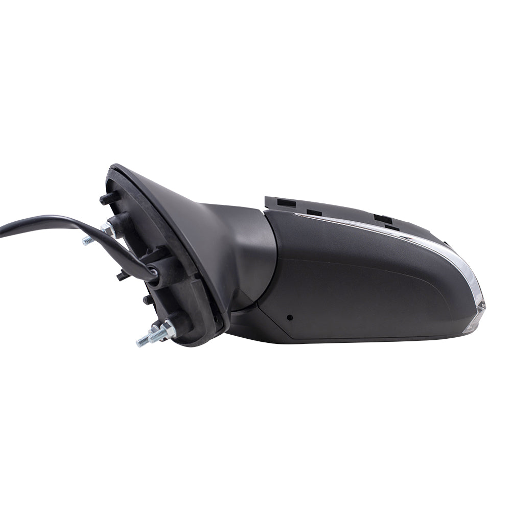 Brock Replacement Driver Side Power Mirror Paint to Match Black with Heat, Signal and Blind Spot Detection without Memory, Camera and Auto Dim Compatible with 2019-2020 Toyota Avalon