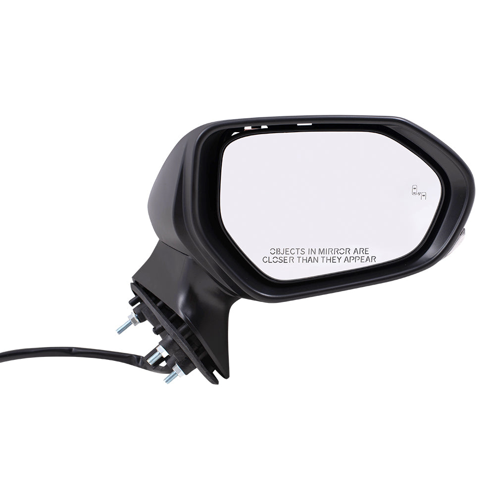 Brock Replacement Passenger Side Power Mirrors Paint to Match Black with Heat, Signal and Blind Spot Detection W/O Memory, Camera and Auto Dim Compatible with 2019-2020 Toyota Avalon