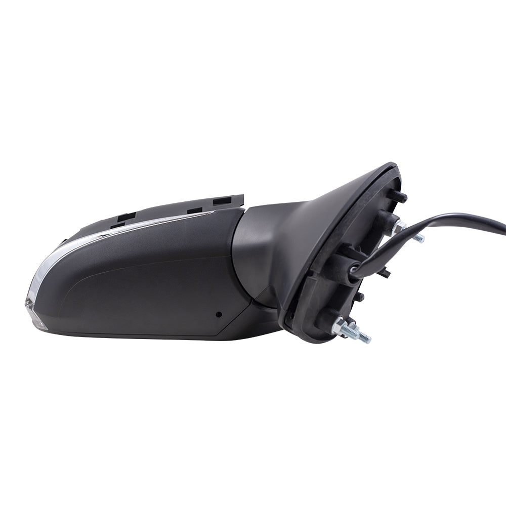 Brock Replacement Passenger Side Power Mirrors Paint to Match Black with Heat, Signal and Blind Spot Detection W/O Memory, Camera and Auto Dim Compatible with 2019-2020 Toyota Avalon