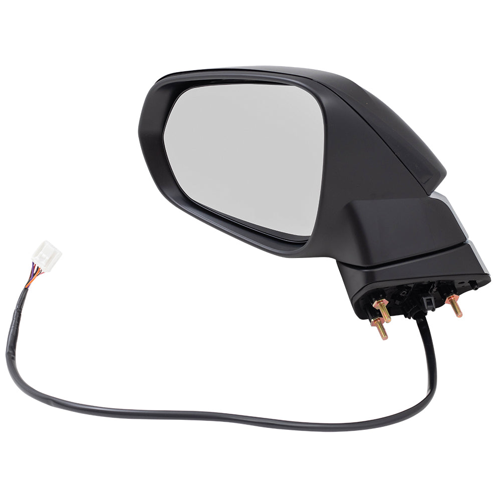 Brock Replacement Driver Power Heated Signal Manual Folding Side View Mirror Compatible with 2016-2019 RX350 879400E230C0 87940-0E230-C0