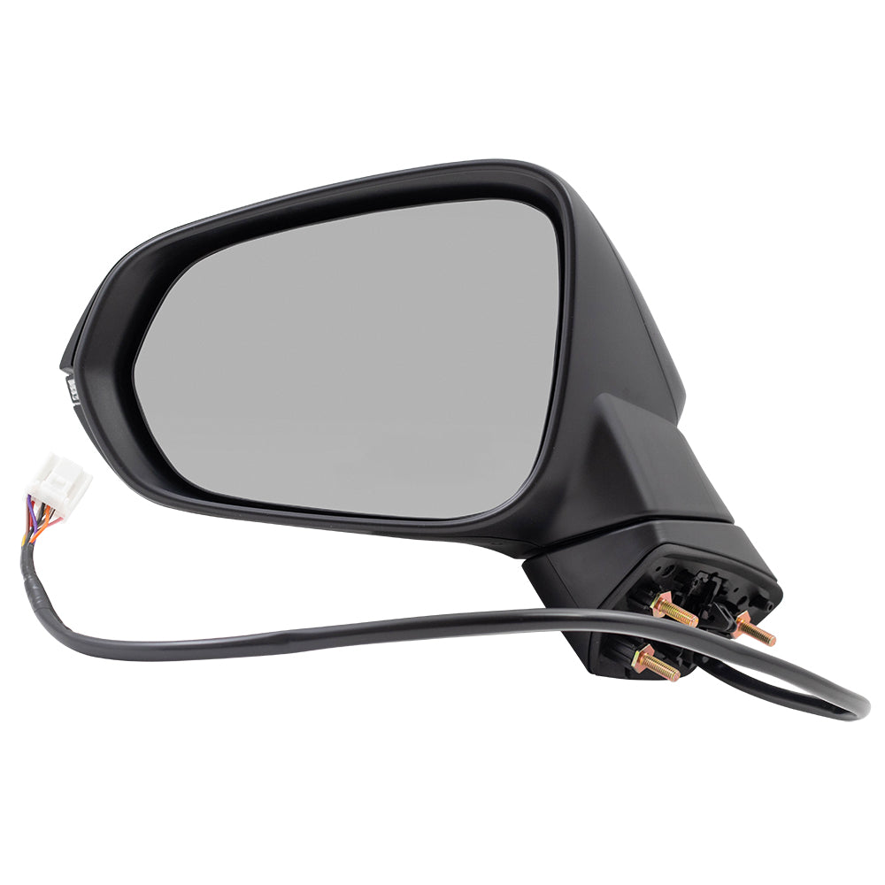 Brock Replacement Driver Power Heated Signal Manual Folding Side View Mirror Compatible with 2016-2019 RX350 879400E230C0 87940-0E230-C0
