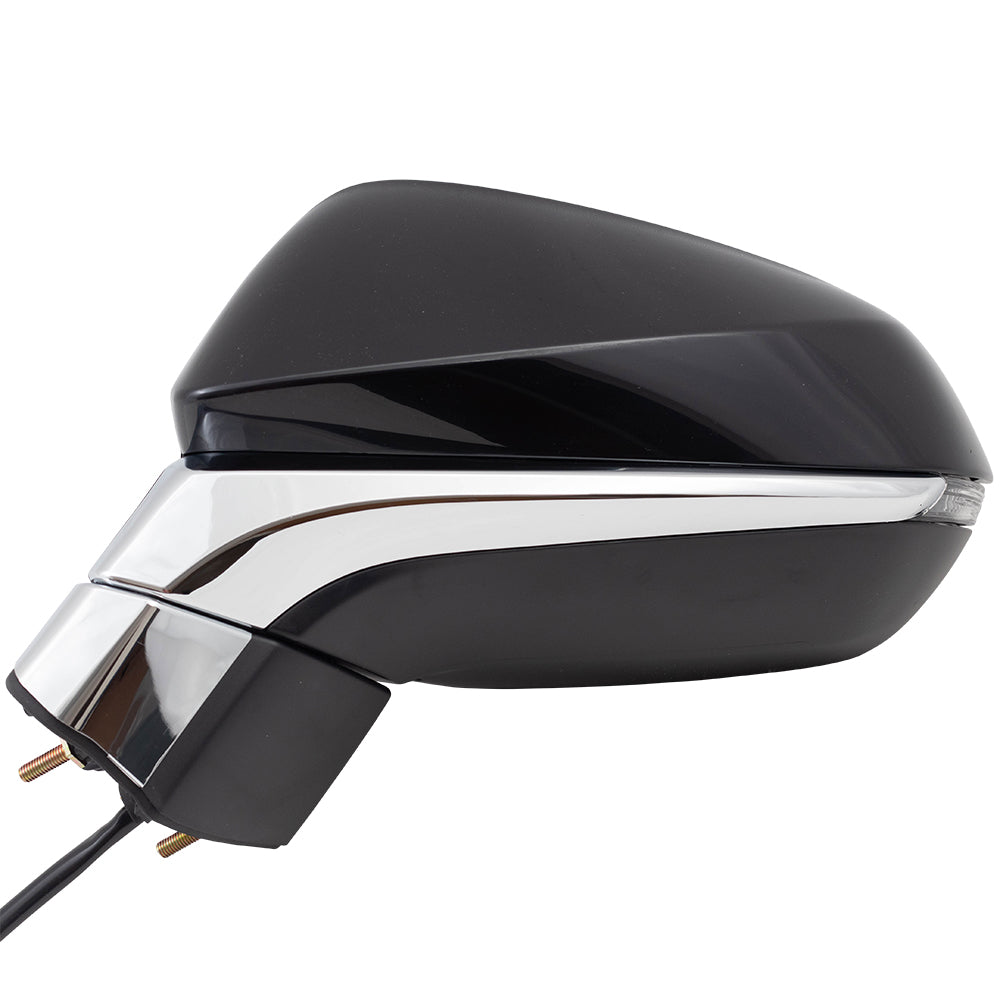 Brock Replacement Driver Power Heated Signal Manual Folding Side View Mirror Compatible with 2016-2019 RX350 879400E230C0 87940-0E230-C0