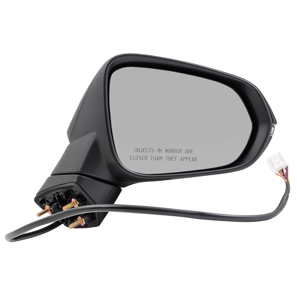 Brock Replacement Passenger Power Heated Signal Manual Folding Side View Mirror Compatible with 2016-2019 RX350 879100E230C0 87910-0E230-C0