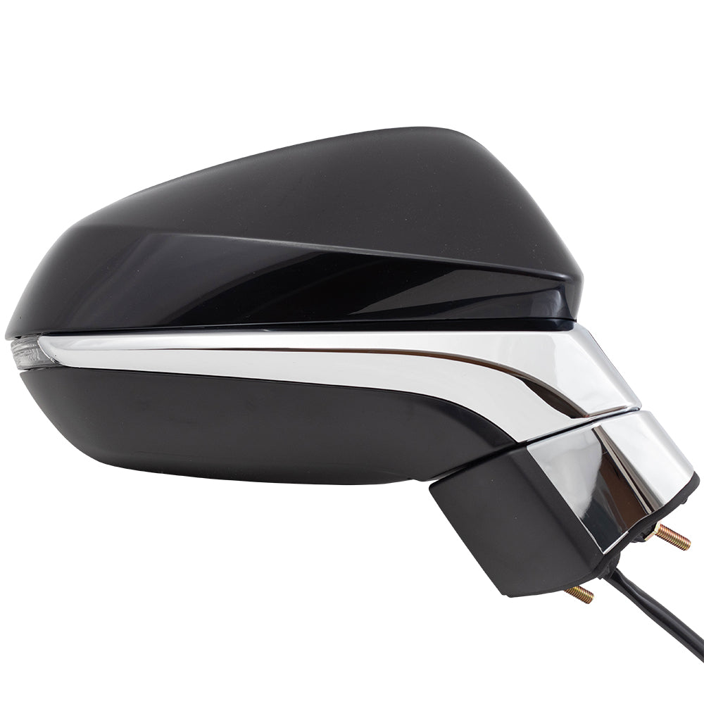 Brock Replacement Passenger Power Heated Signal Manual Folding Side View Mirror Compatible with 2016-2019 RX350 879100E230C0 87910-0E230-C0