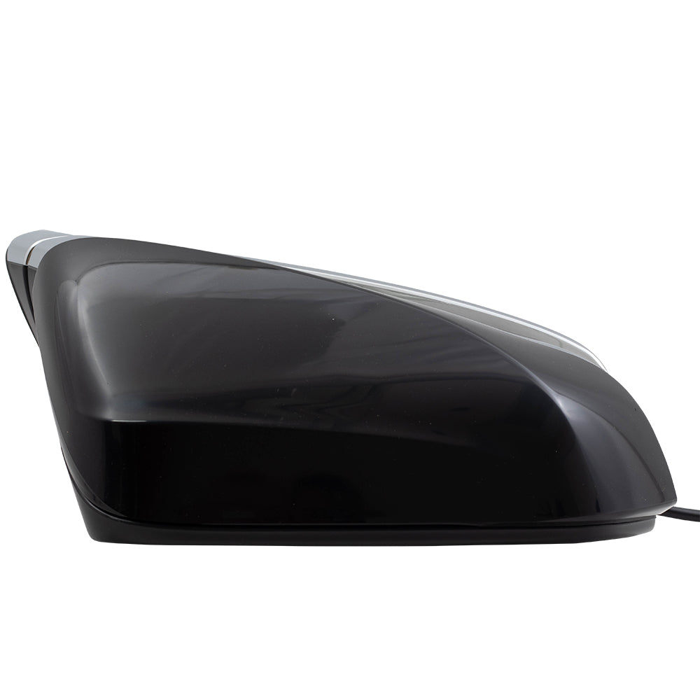Brock Replacement Passenger Power Heated Signal Manual Folding Side View Mirror Compatible with 2016-2019 RX350 879100E230C0 87910-0E230-C0