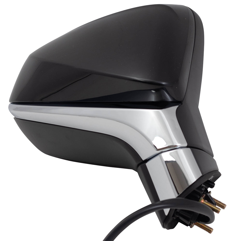 Brock Replacement Passenger Power Heated Signal Manual Folding Side View Mirror Compatible with 2016-2019 RX350 879100E230C0 87910-0E230-C0
