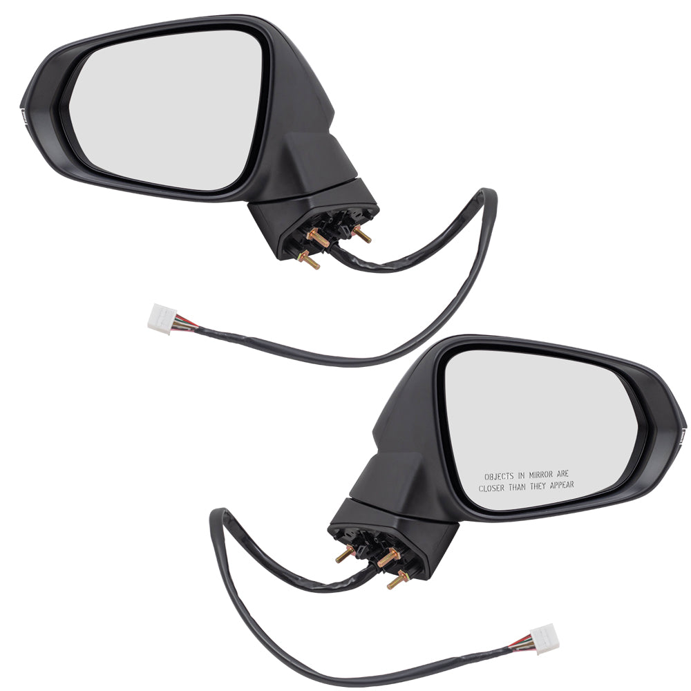 Brock Replacement Pair Set Heated Signal Memory Dimming Connector Power Folding Side View Mirrors Compatible wiith RX350 RX350L RX450h 87940-0E240-C0 87910-0E240-C0 879400E240C0 879100E240C0