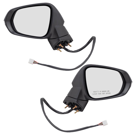 Brock Replacement Pair Set Heated Signal Memory Dimming Connector Power Folding Side View Mirrors Compatible wiith RX350 RX350L RX450h 87940-0E240-C0 87910-0E240-C0 879400E240C0 879100E240C0