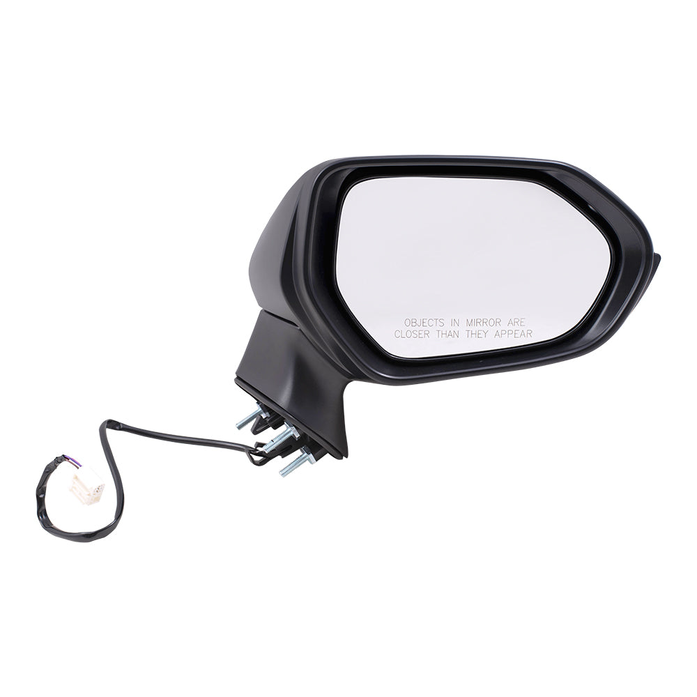 Brock Replacement Passenger Side Power Mirror Paint to Match Black without Heat-Signal-Blind Spot Detection Compatible with 20 Corolla Sedan JAPAN BUILT