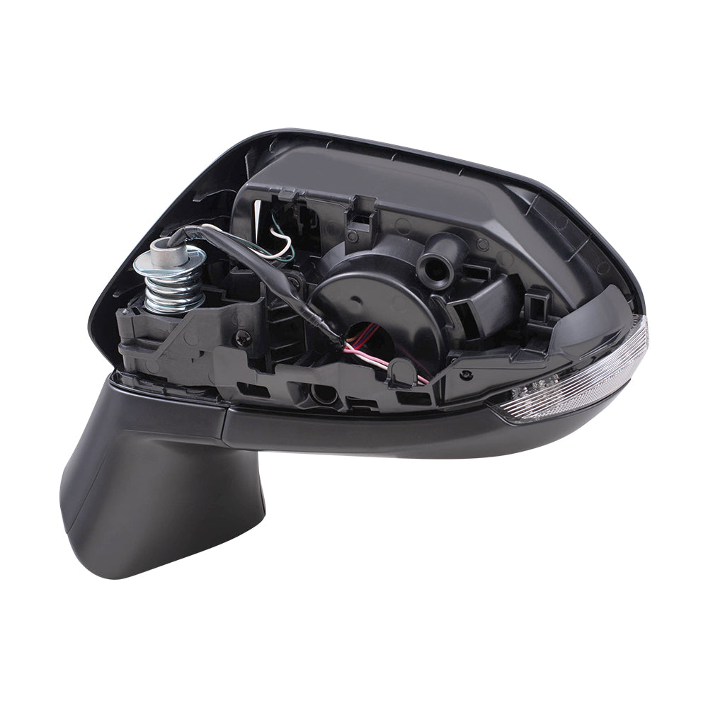Brock Replacement Driver Side Power Mirror Paint to Match Black with Heat and Signal without Blind Spot Detection Compatible with 2020 Toyota Corolla Sedan JAPAN BUILT