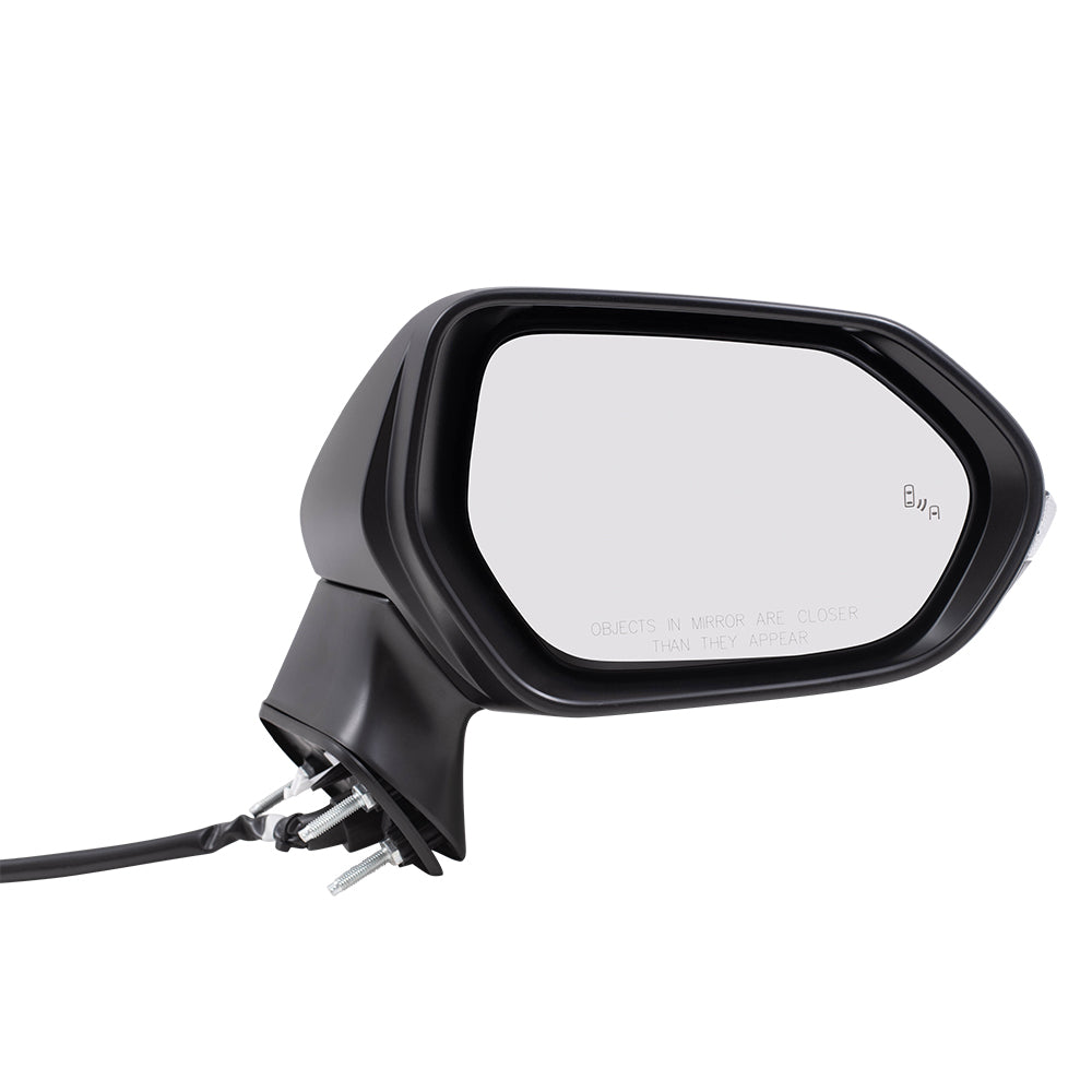 Brock Replacement Driver and Passenger Side Power Mirrors Paint to Match Black with Heat, Signal & Blind Spot Detection Compatible with 2019-2021 Corolla Hatchback & 2020 Corolla Sedan