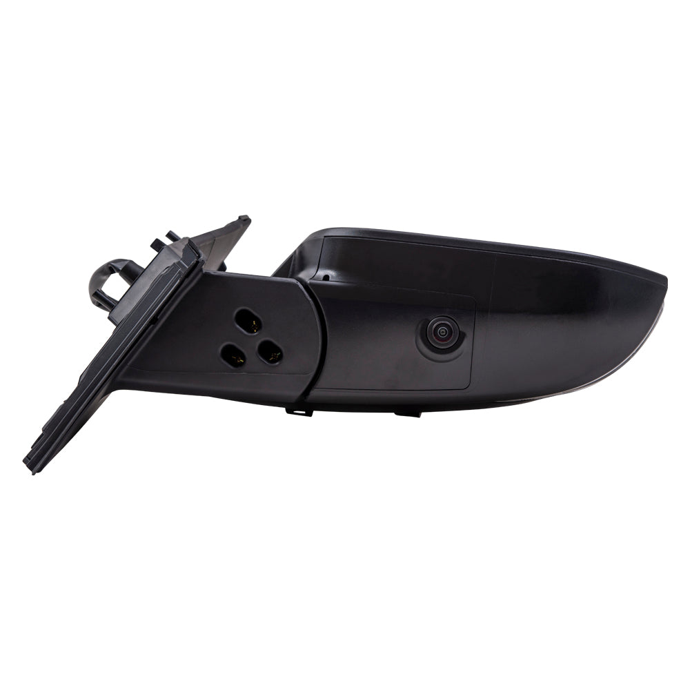 Brock Aftermarket Replacement Passenger Right Power Mirror With Heat-Signal-Blind Spot Detection-Camera Paint To Match Black Compatible With 2016-2018 Toyota RAV4 North America Built