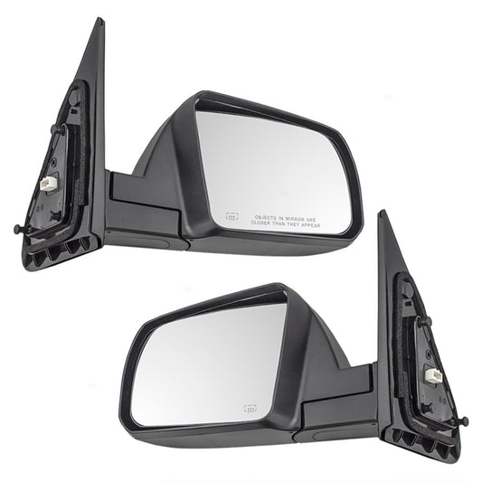 Brock Replacement Driver and Passenger Power Side View Mirrors Heated Compatible with 14-17 Sequoia 87940-0C500-C0 87910-0C500-C0
