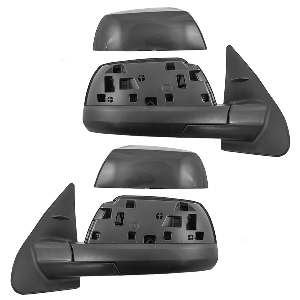 Brock Replacement Driver and Passenger Power Side View Mirrors Heated Compatible with 14-17 Sequoia 87940-0C500-C0 87910-0C500-C0