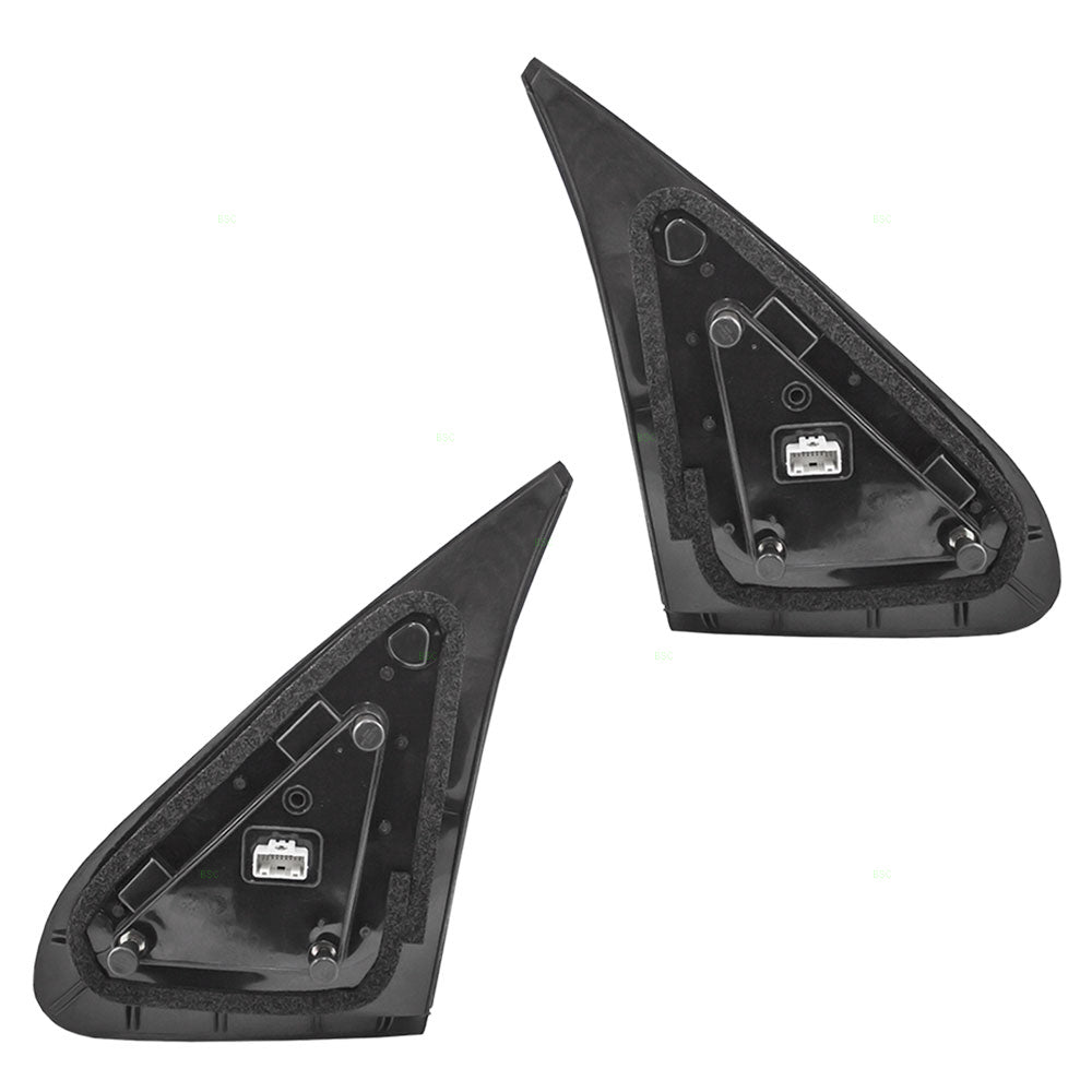 Brock Replacement Driver and Passenger Power Side View Mirrors Heated Compatible with 14-17 Sequoia 87940-0C500-C0 87910-0C500-C0