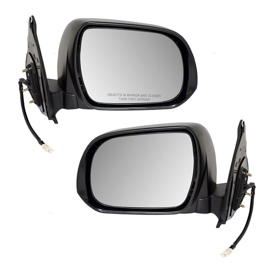 Brock Replacement Driver and Passenger Power Side View Mirrors Compatible with 2012-2015 Tacoma Pickup Truck 87940-04201 87910-04202