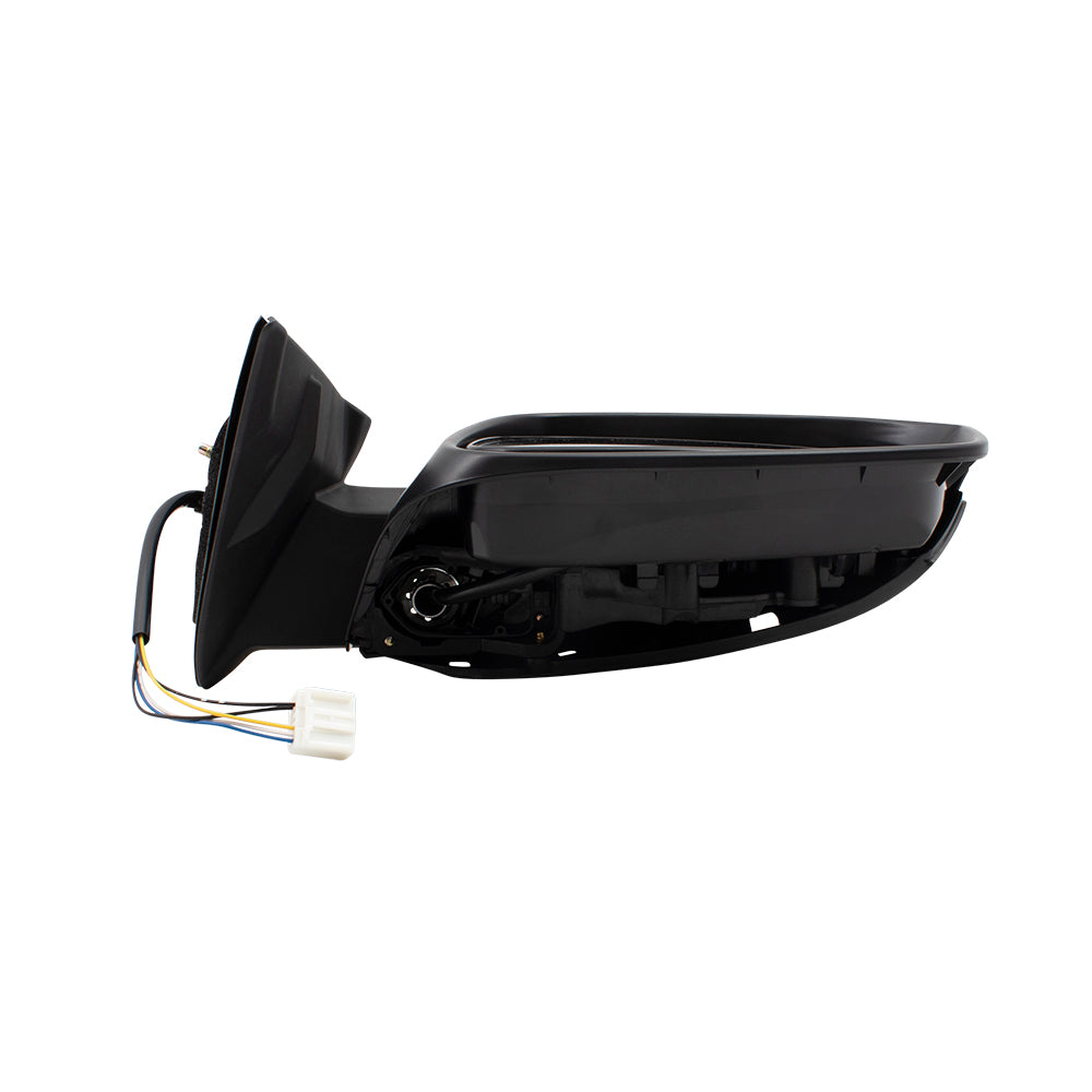 Brock Replacement Pair Set Power Side View Mirrors Heated Compatible with 2016-2018 Tacoma Pickup Truck 8794004230 8791004220