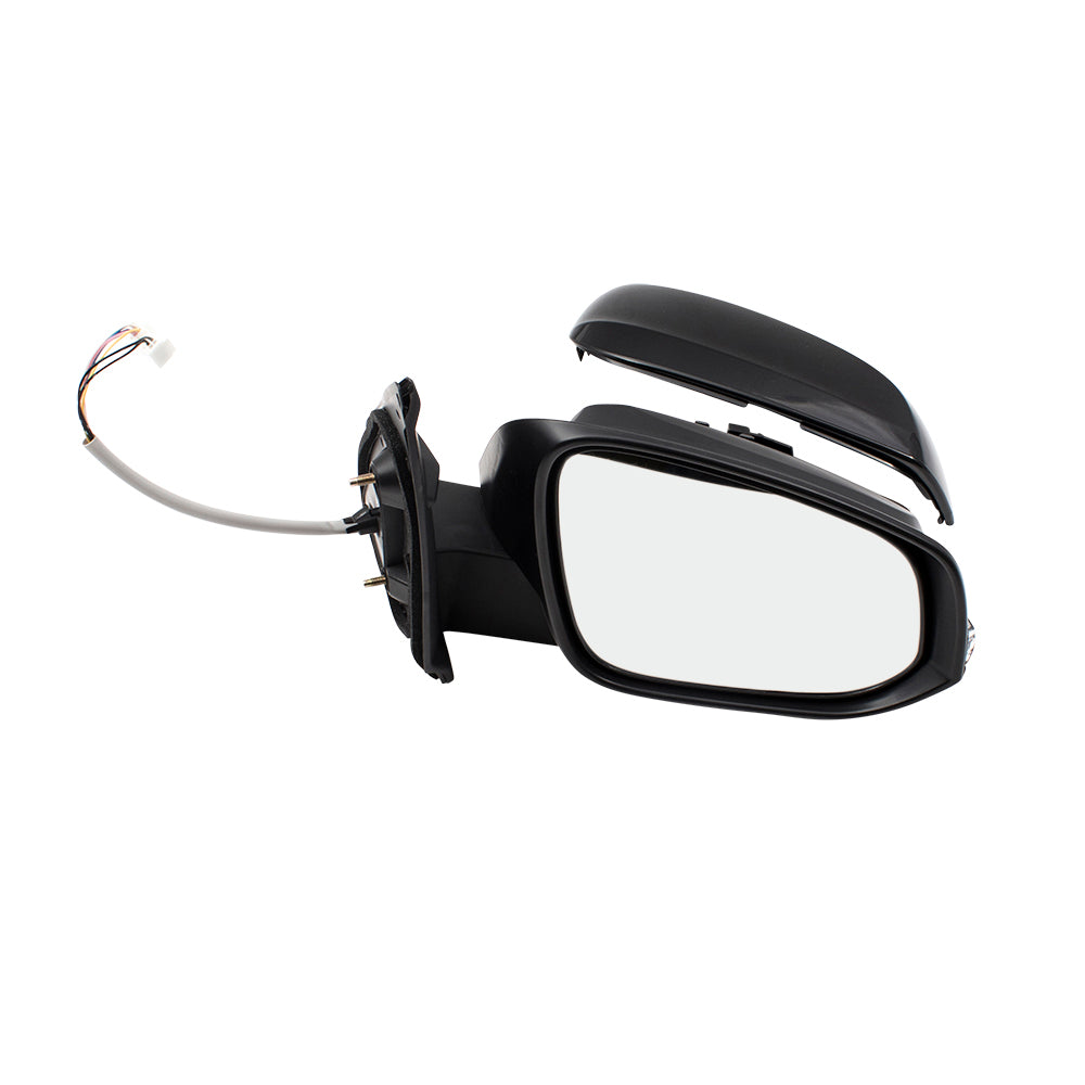 Brock Replacement Pair Set Power Side View Mirrors Heated Signal Left + Right Compatible with 16-18 Tacoma Pickup Truck 8794004240 8791004230