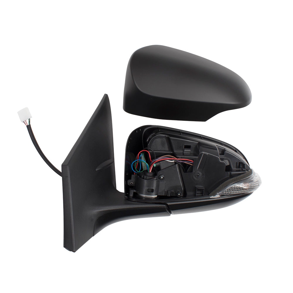 Brock Replacement Pair Set Power Side View Mirrors Heated Signal Left + Right Compatible with 16-18 Tacoma Pickup Truck 8794004240 8791004230