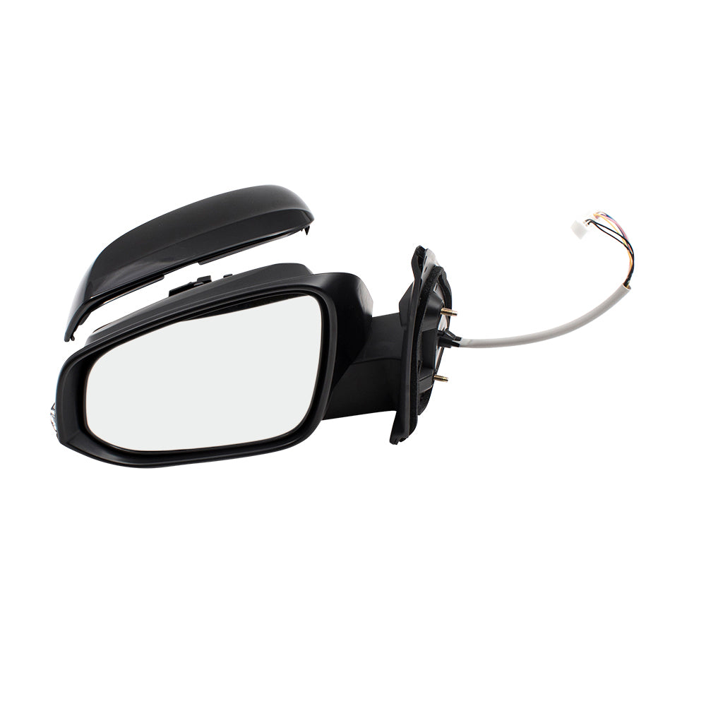 Brock Replacement Drivers Power Side View Mirror Heated Signal Left Compatible with 16-18 Tacoma Pickup Truck 8794004240