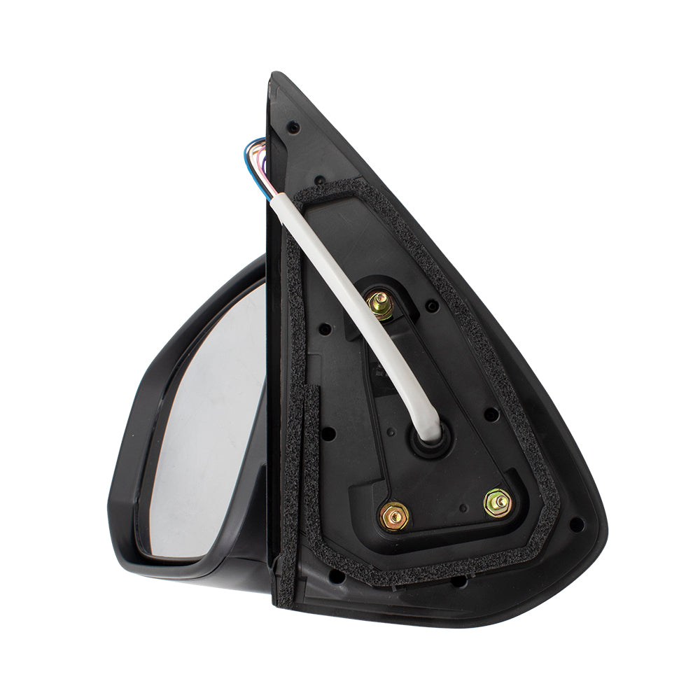 Brock Replacement Pair Set Power Side View Mirrors Heated Signal Chrome Covers Compatible with 16-18 Tacoma Pickup 8794004240 8791004230
