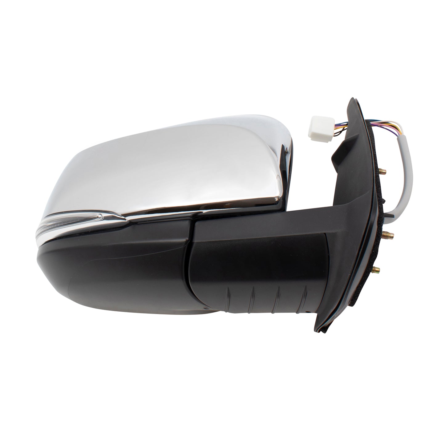 Brock Replacement Passengers Power Side View Mirror Heated Signal Chrome Cover Right Compatible with 2016-2018 Tacoma Pickup 8791004230