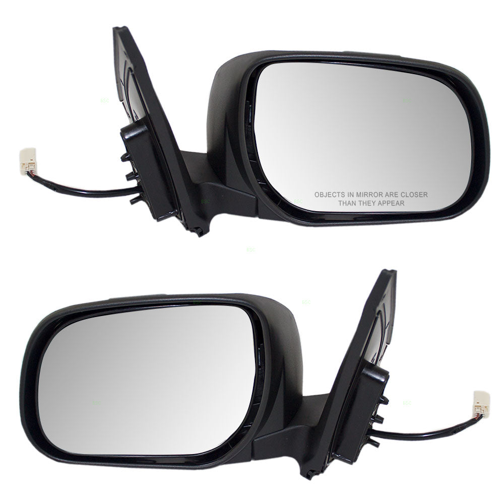 Brock Replacement Driver and Passenger Power Side View Mirrors Heated Compatible with 2006-2008 Rav4 8794042820 8791042880