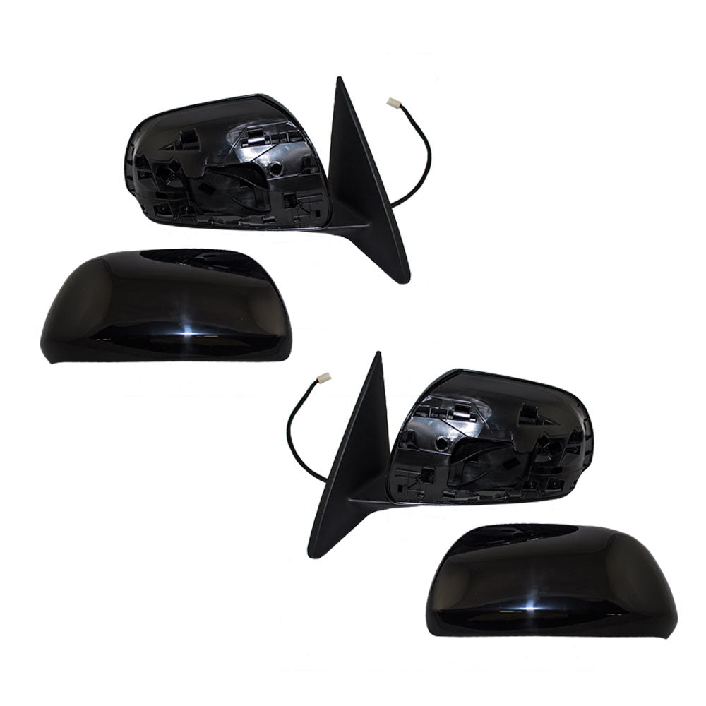 Brock Replacement Driver and Passenger Power Side View Mirrors Heated Compatible with 2008-2013 Highlander & Hybrid 8794048303 8791048353