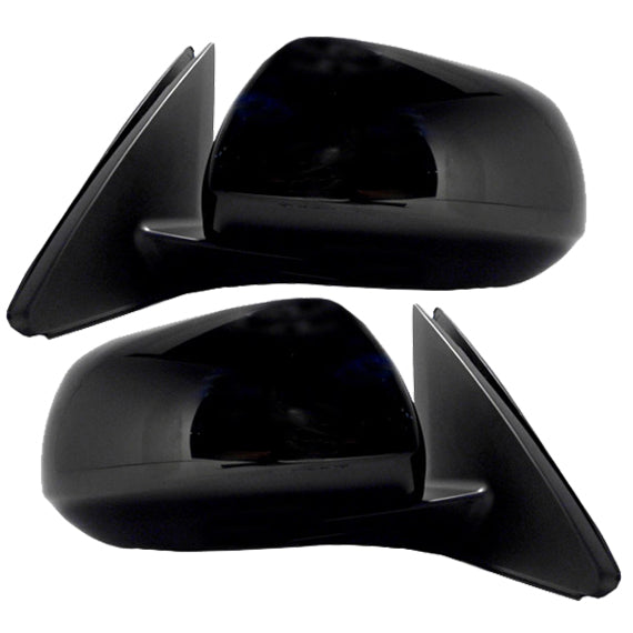 Brock Replacement Driver and Passenger Power Side View Mirrors Heated Puddle Lamp Compatible with 2008-2013 Highlander & Hybrid 87940-48343 87910-48363