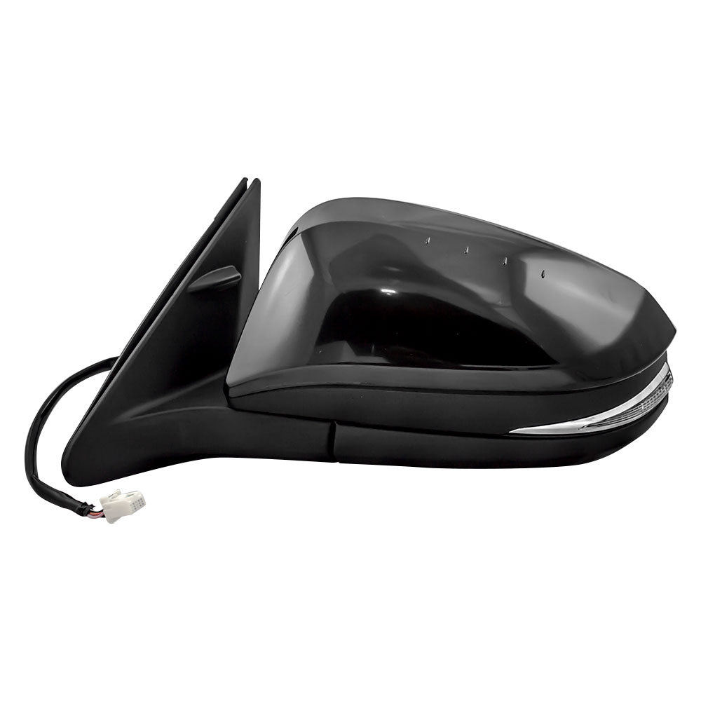Brock Replacement Drivers Power Side View Mirror Heated Signal Compatible with 2014-2016 Highlander 87940-0E130