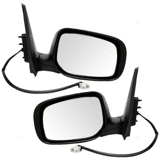 Brock Replacement Driver and Passenger Power Side View Mirrors Heated Compatible with 2009-2013 Corolla 8790902A81 8790802B01