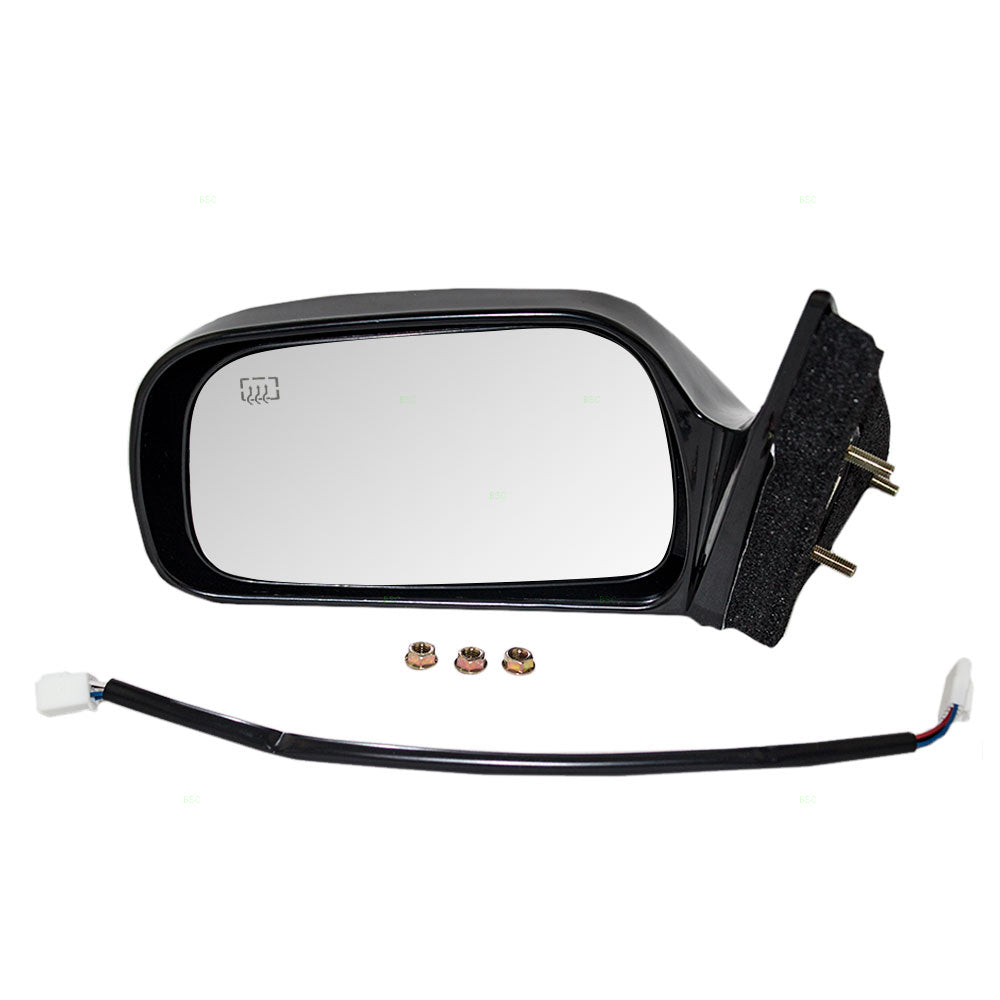 Fits Toyota Camry USA Japan 97-01 Drivers Side Power Mirror Heated w/ Adapter